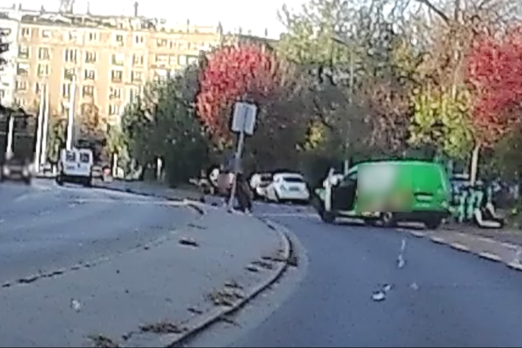 Összeverekedett egy futár és egy gyalogos Budapesten